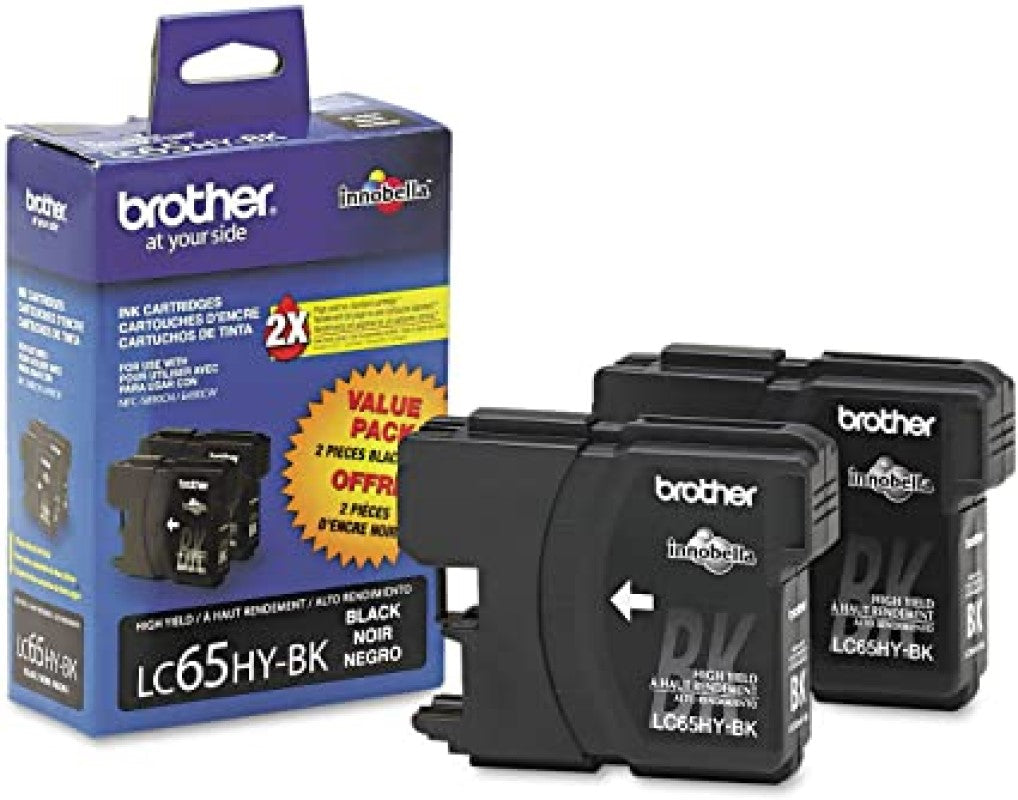 GENUINE BROTHER LC652PKS DUAL PACK INK CARTRIDGE