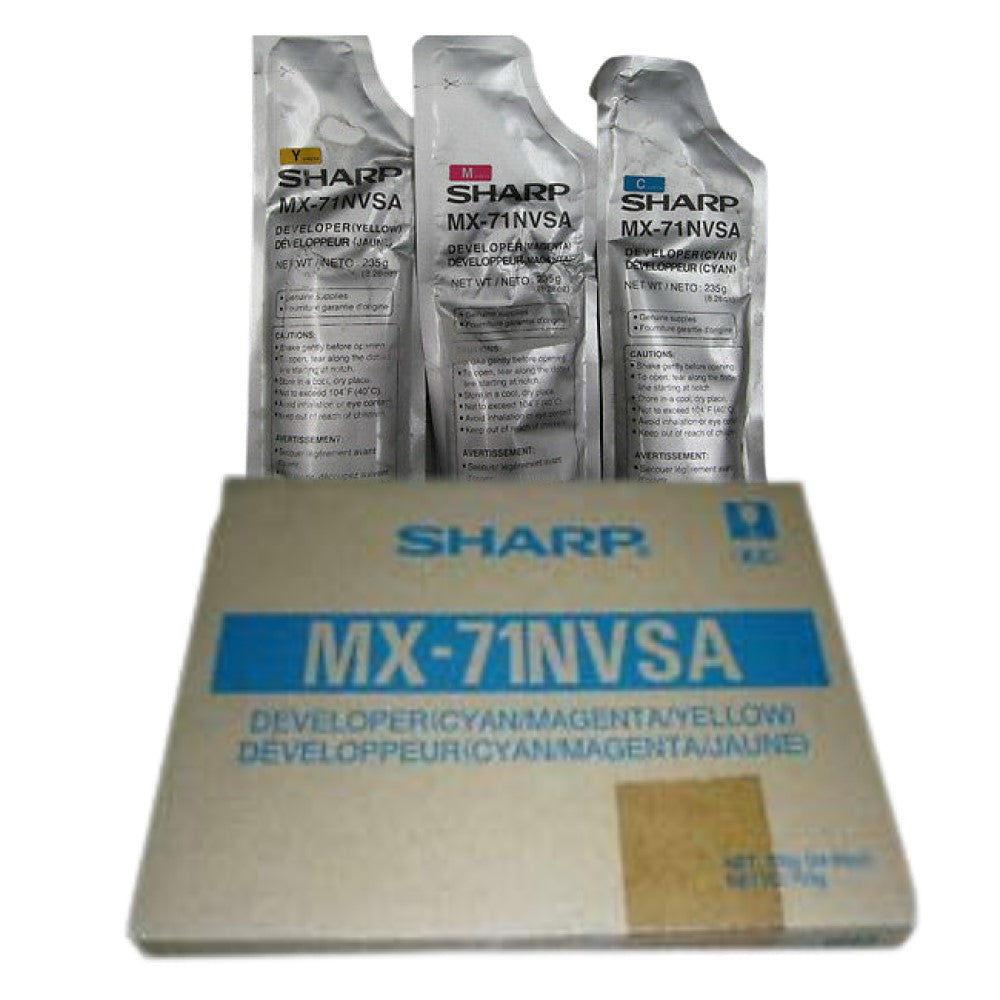 GENUINE SHARP MX71NVSA TRI-COLOR DEVELOPER