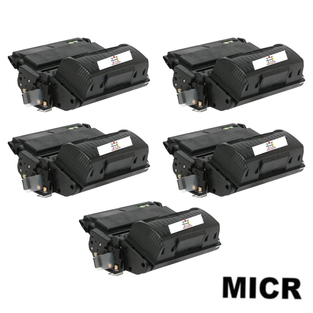 Ampuproducts Compatible Toner Cartridge Replacement for HP Q5942X (42X) High Yield Black (20K YLD) 5-Pack (W/Micr)