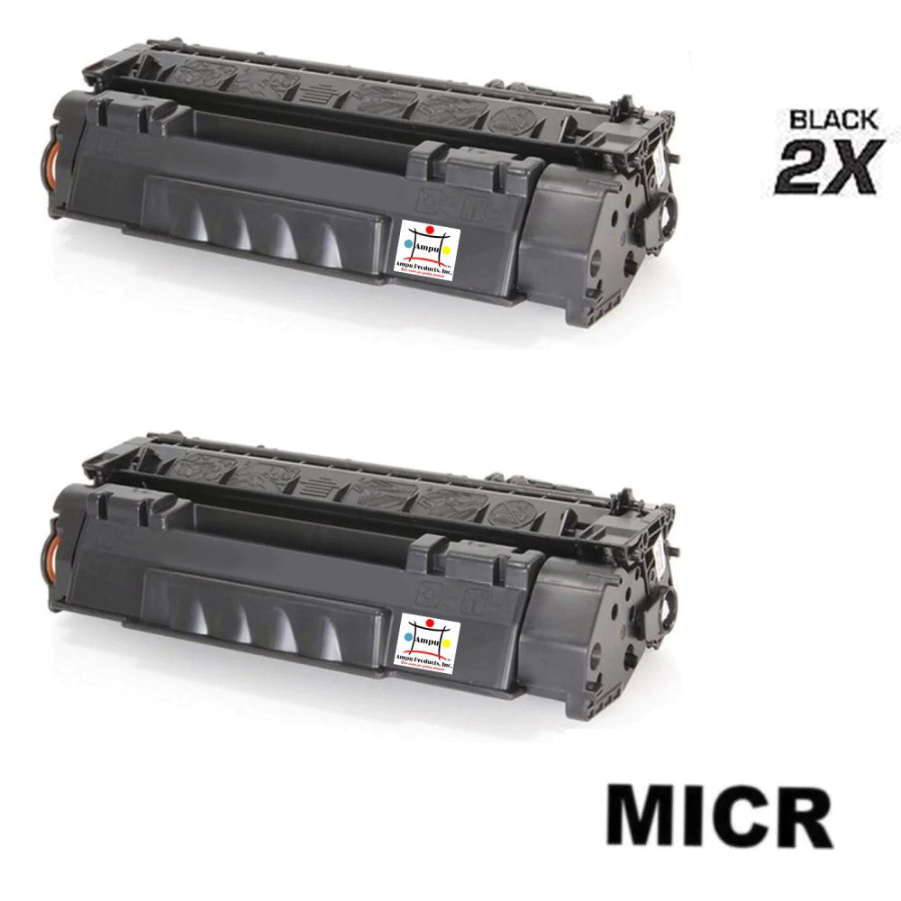 Ampuproducts Compatible Toner Cartridge Replacement For HP Q5949A (Q7553A, 49A) Black (2.5K YLD) 2-Pack (W/Micr)