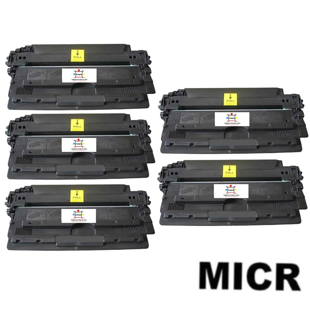 Ampuproducts Compatible Toner Cartridge Replacement For HP Q7516A (16A) Black (12K YLD) 5-Pack (W/Micr)