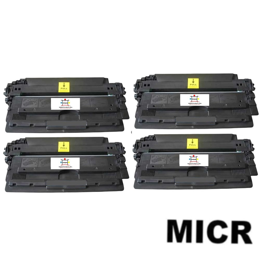 Ampuproducts Compatible Toner Cartridge Replacement For HP Q7516A (16A) Black (12K YLD) 4-Pack (W/Micr)