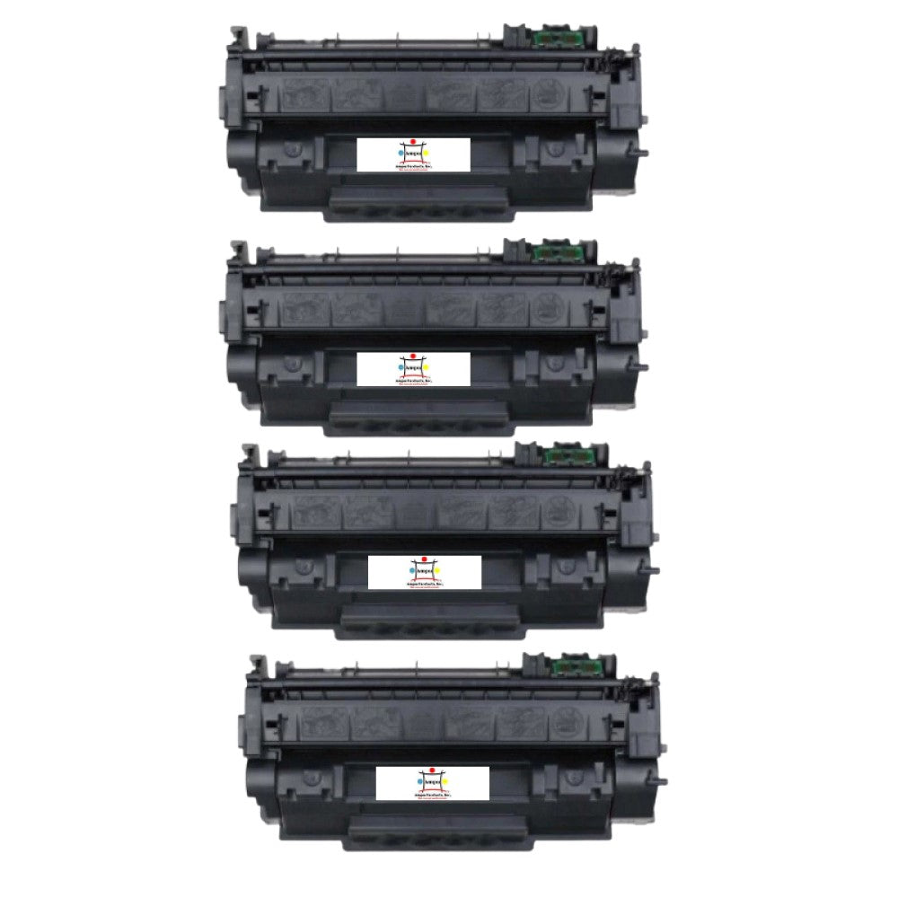 Ampuproducts Compatible Toner Cartridge Replacement for HP Q7553A (53A) Black (3K YLD) 4-Pack