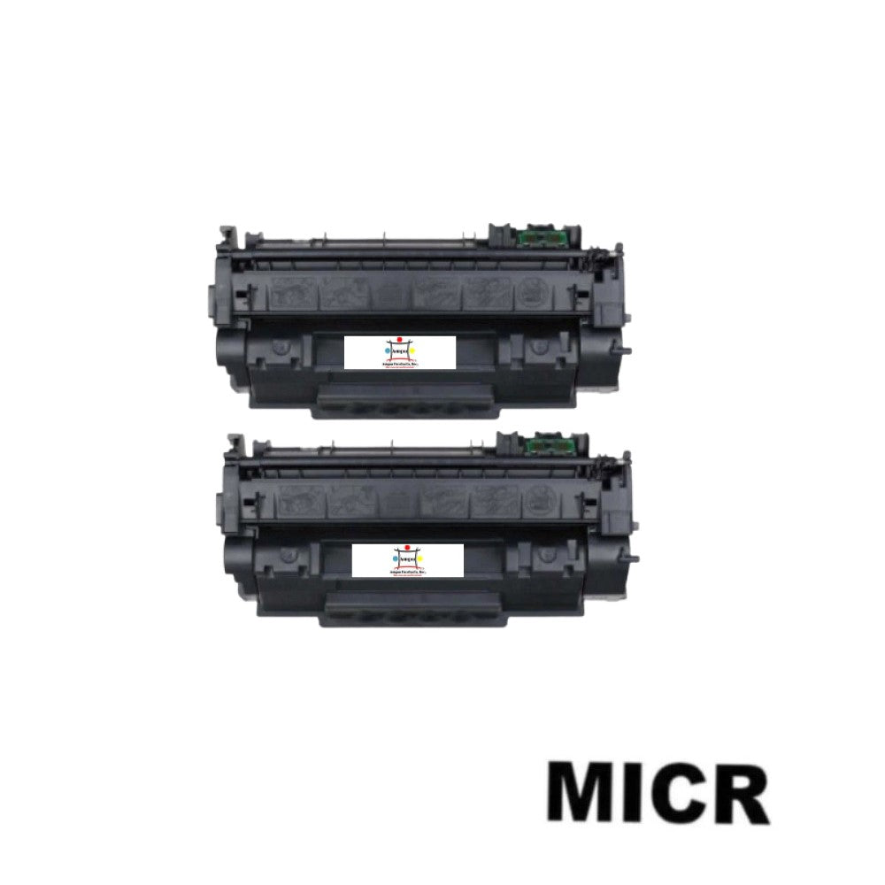 Ampuproducts Compatible Toner Cartridge Replacement For HP Q7553A (53A) Black (3K YLD) 2-Pack (W/Micr)