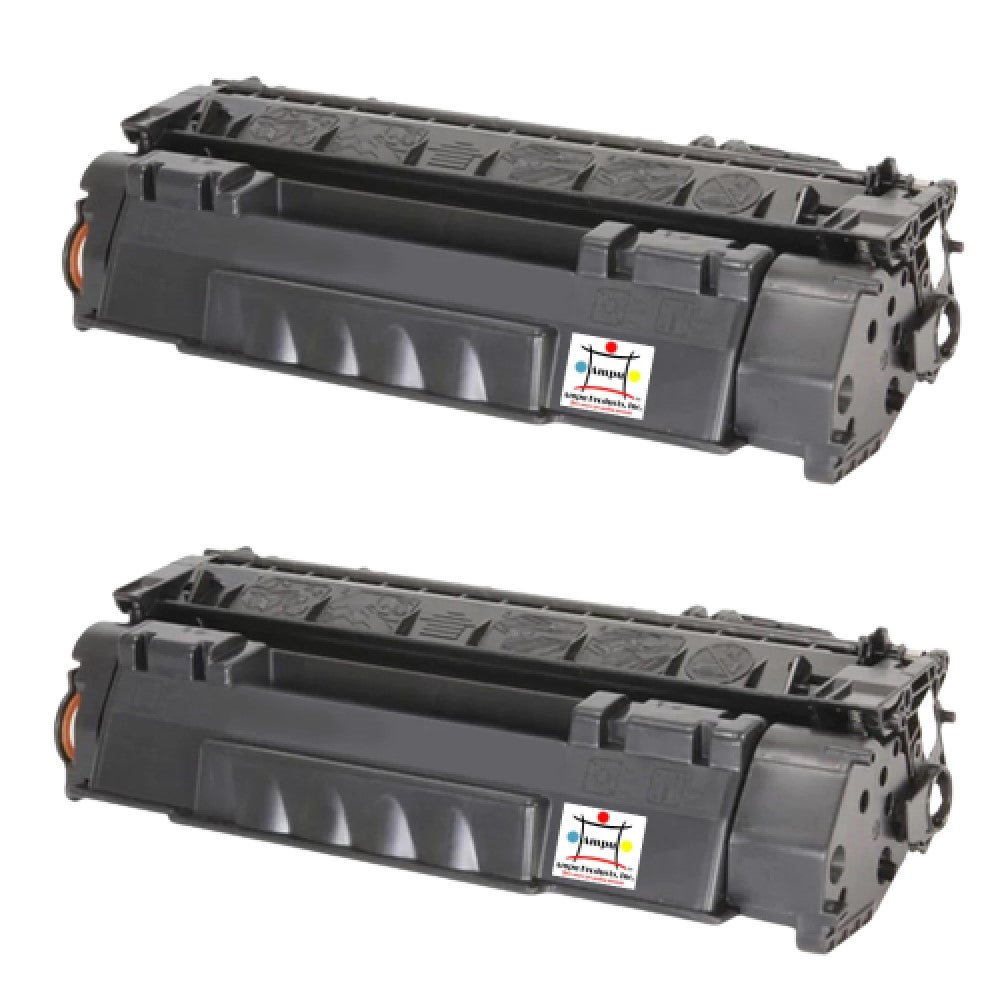 Ampuproducts Compatible Toner Cartridge Replacement for HP Q7553X (53X) High Yield Black (7K YLD) 2-Pack