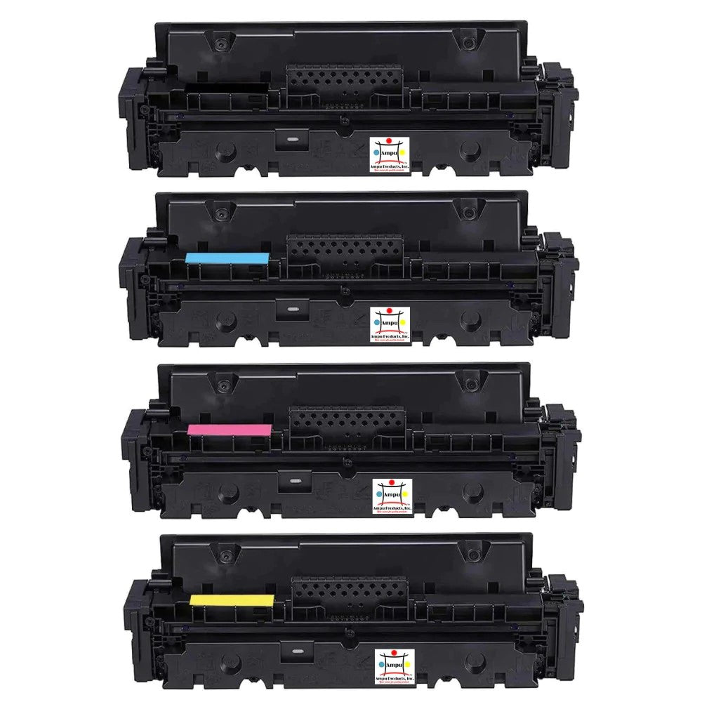 Ampuproducts Compatible Toner Cartridge Replacement For HP W2020X, W2021X, W2022X, W2023X (HP 414X) High Yield Black, Cyan, Magenta, Yellow (4-PACK)
