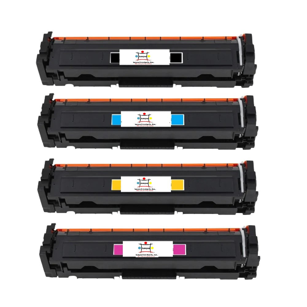 Ampuproducts Compatible Toner Cartridge Replacement For HP W2310A, W2311A, W2312A, W2313A (215A) Black, Cyan, Yellow, Magenta (1050 YLD Black, 850 YLD Colors) 4-Pack