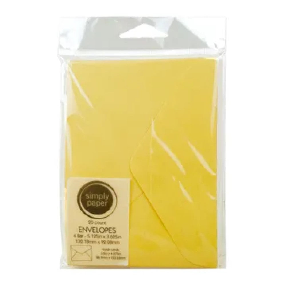 af556 20 count light yellow envelope