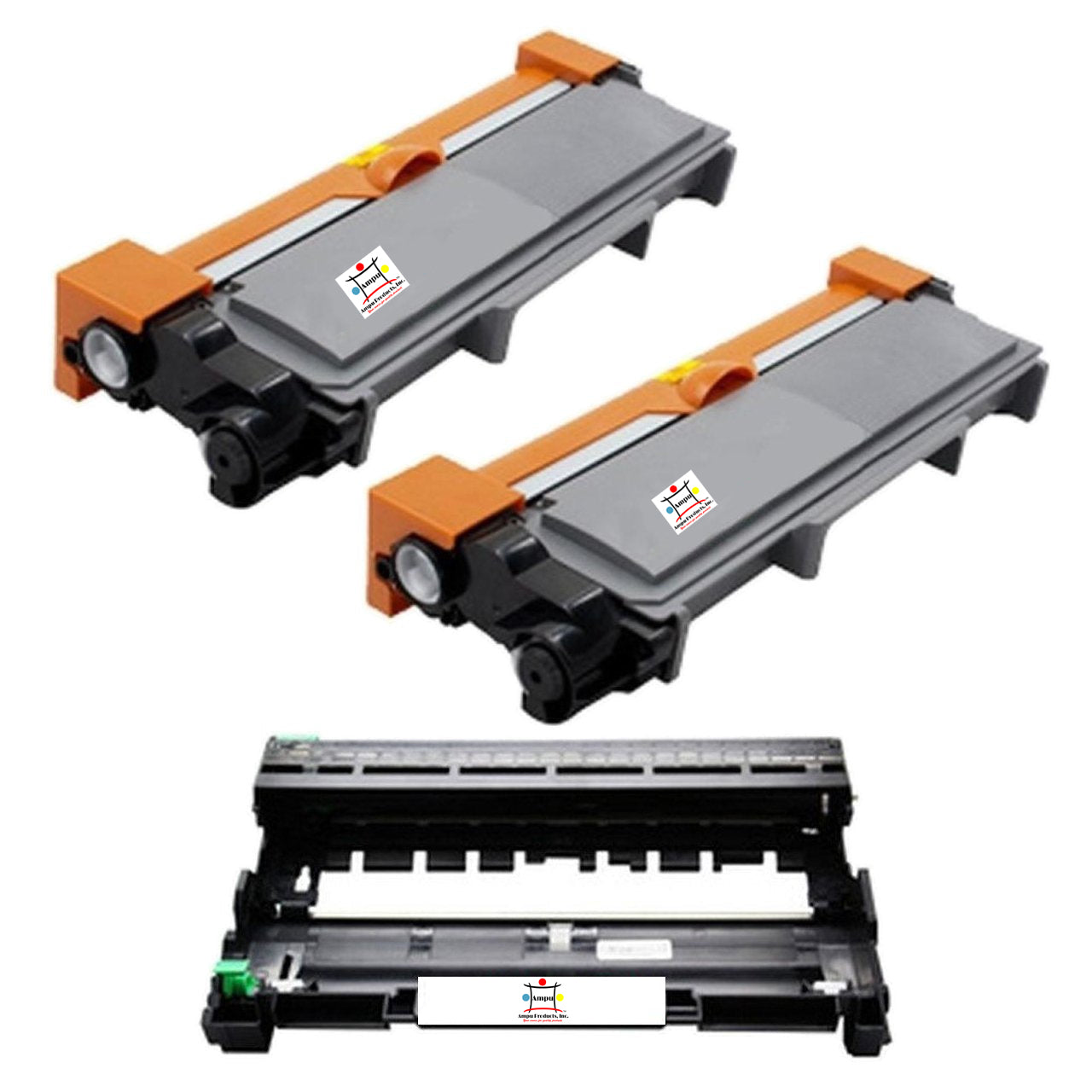 Ampuproducts Compatible Toner Cartridge and Drum Unit Replacement For BROTHER 2) TN660/1) DR630 (COMPATIBLE) 3 PACK