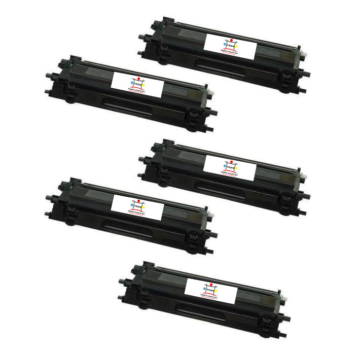 Ampuproducts Compatible Toner Cartridge Replacement for BROTHER TN115BK (TN-115BK) 5 PACK