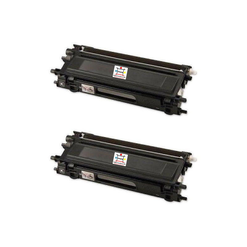 Ampuproducts Compatible Toner Cartridge Replacement for BROTHER TN210BK (TN-210BK) Black (2-Pack)