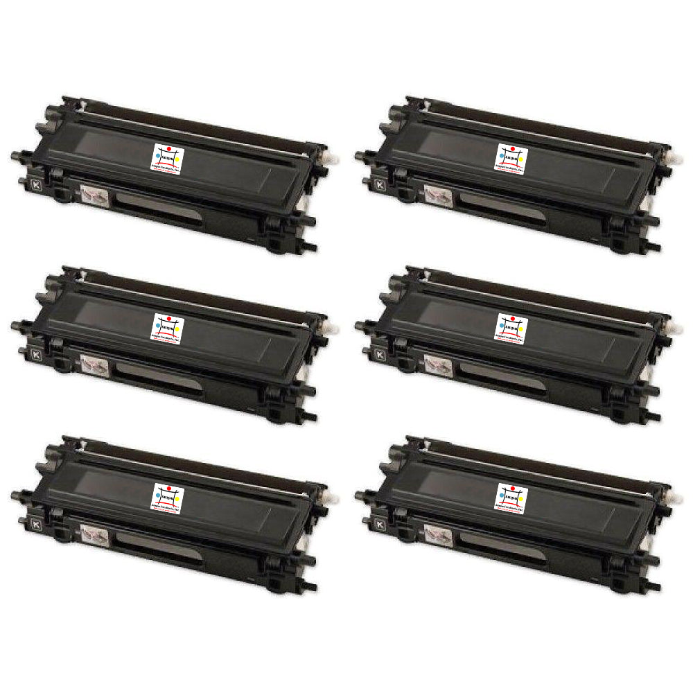 Ampuproducts Compatible Toner Cartridge Replacement for BROTHER TN210BK (TN-210BK) Black (6-Pack)