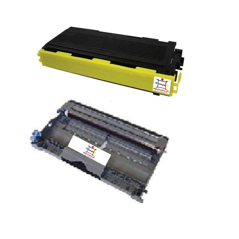 Ampuproducts Compatible Toner Cartridge and Drum Unit Replacement For BROTHER TN350/DR350 (TN-350/DR-350) Black (2-Pack)