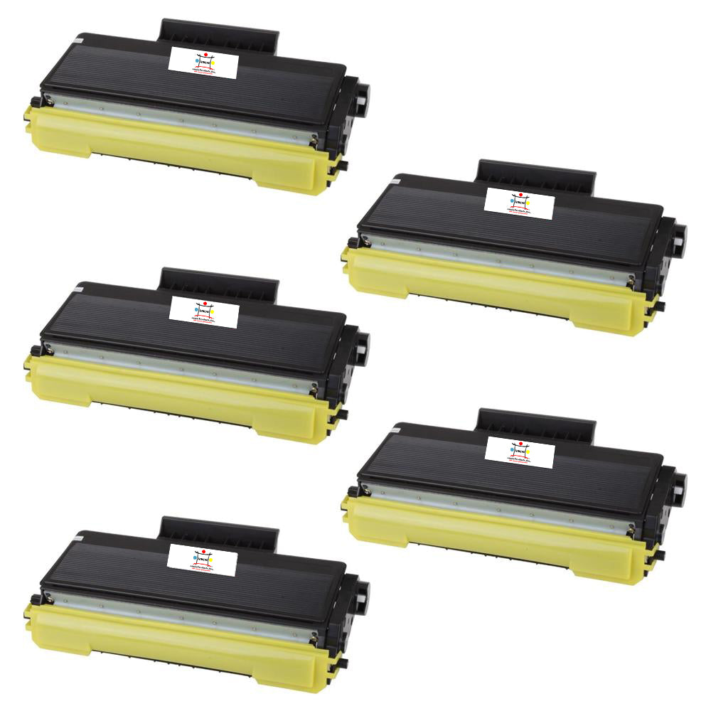 Ampuproducts Compatible Toner Cartridge Replacement for BROTHER TN650 (TN-650) High Yield Black (5-Pack)