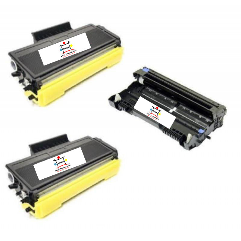 Ampuproducts Compatible Toner Cartridge Replacement for BROTHER TN650/DR620 (TN-650, DR-620) Black (3- Pack)