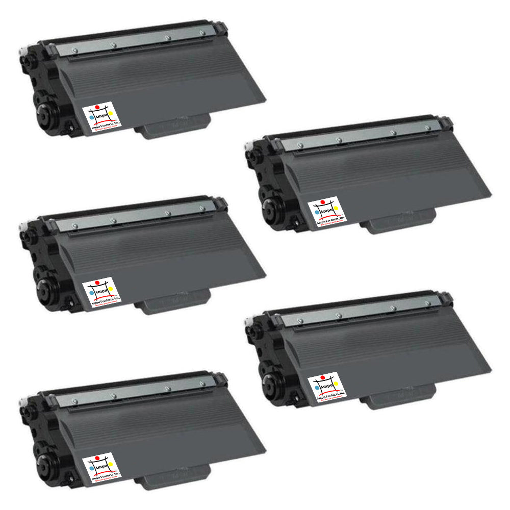 Ampuproducts Compatible Toner Cartridge Replacement for BROTHER TN720 (TN-720) Black (5-Pack)