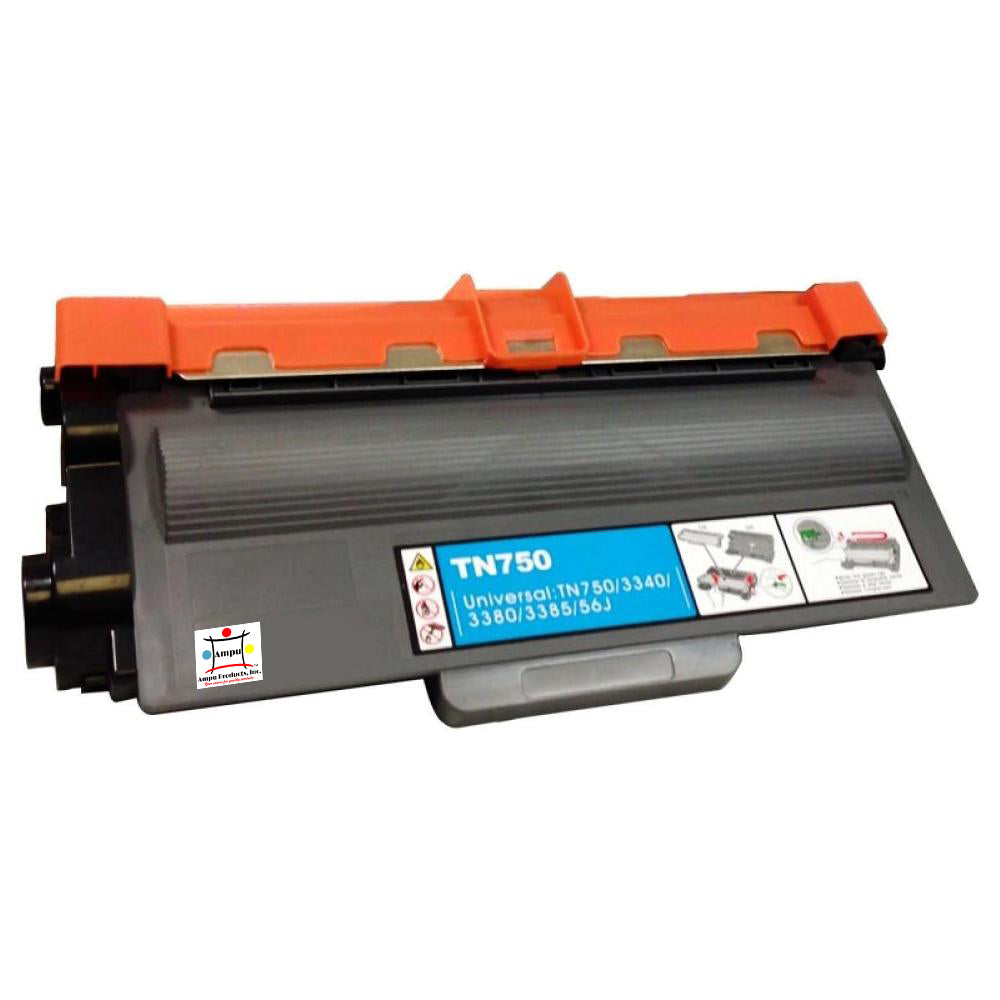 Ampuproducts Compatible Toner Cartridge Replacement for BROTHER TN750 (TN-750) High Yield Black (8K YLD)