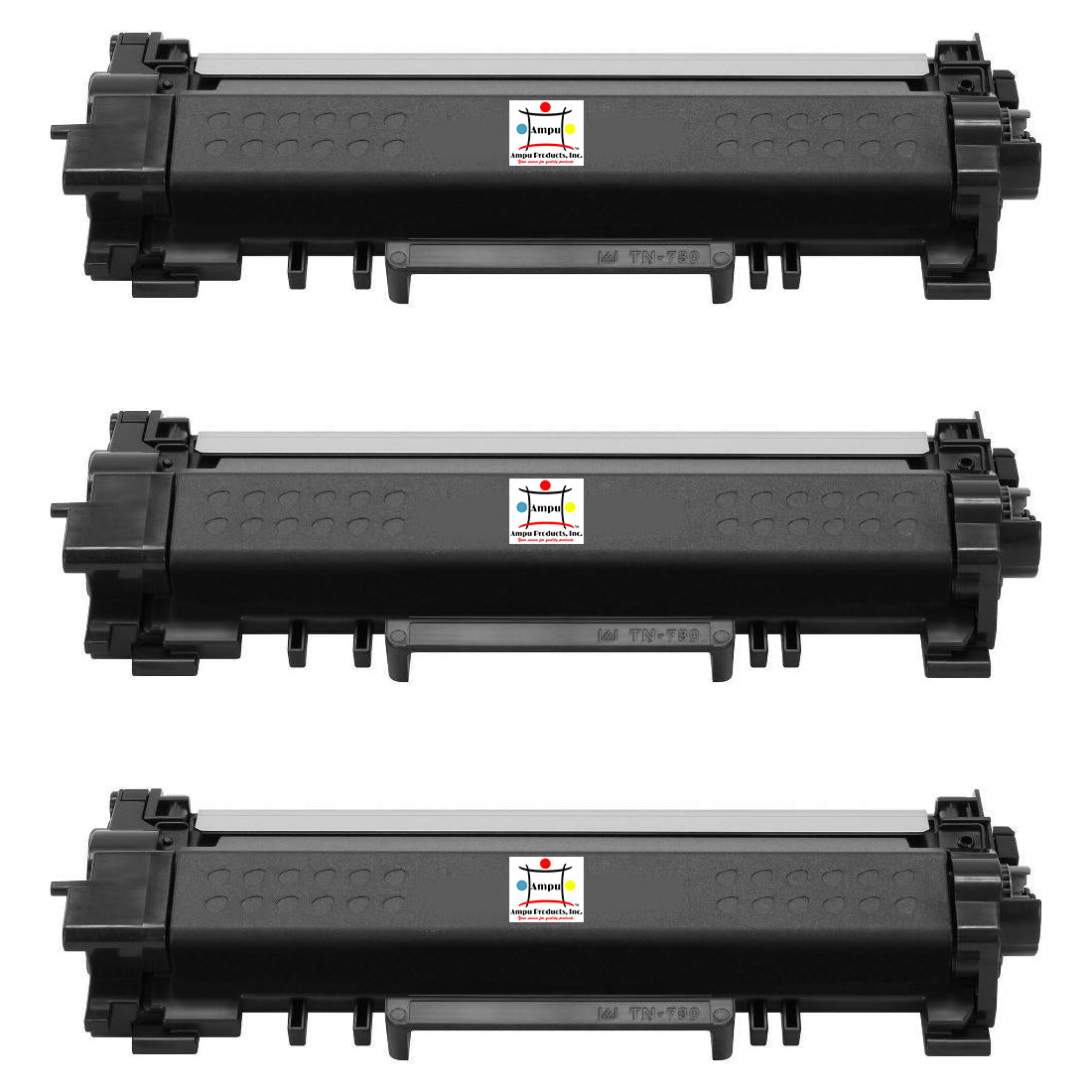 Ampuproducts Compatible Toner Cartridge Replacement for BROTHER TN770 (TN-770) Super High Yield Black (3-Pack)