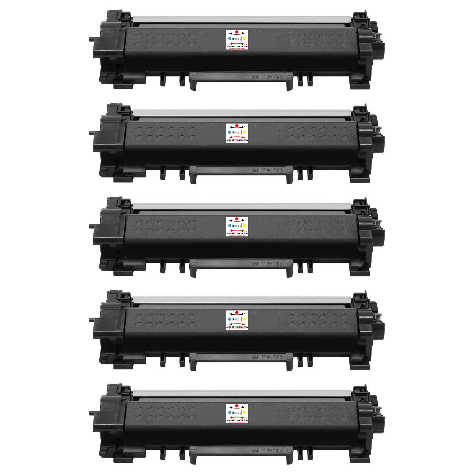 Ampuproducts Compatible Toner Cartridge Replacement for BROTHER TN770 (TN-770) Super High Yield Black (5-Pack)