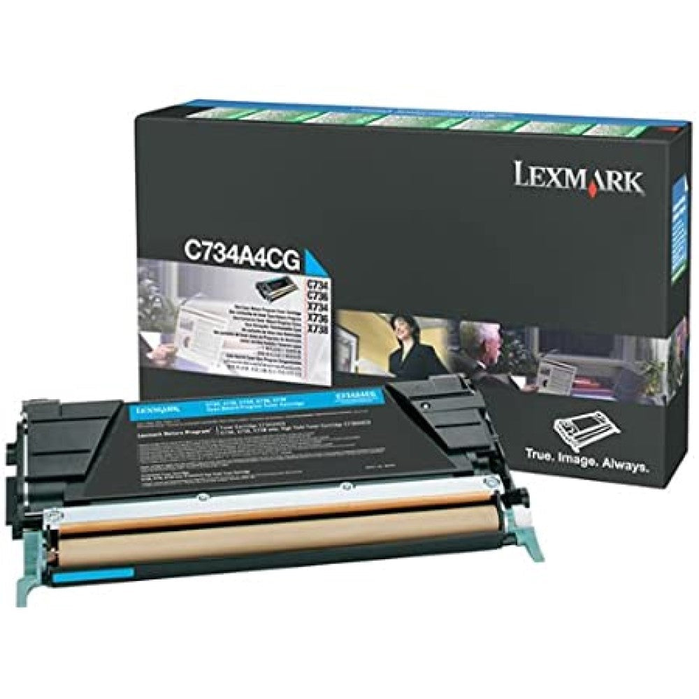 GENUINE LEXMARK C734A4CG (CYAN)