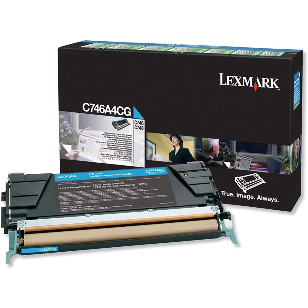 GENUINE LEXMARK C746A4CG (CYAN) TONER