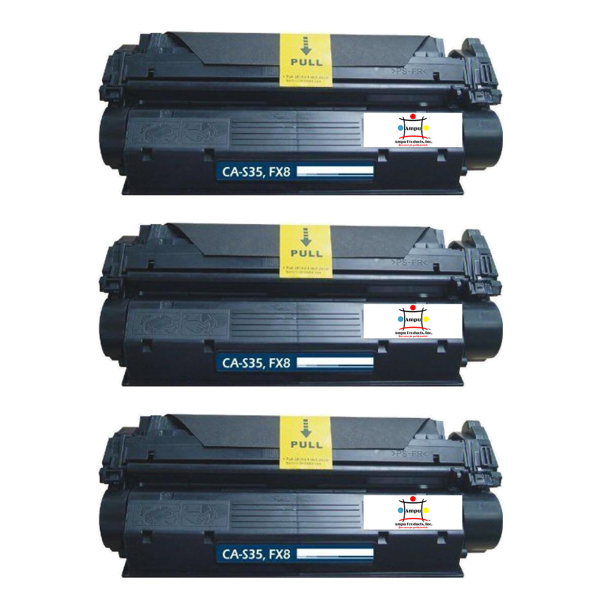 Compatible Toner Cartridge Replacement For Canon 7833A001AA (S35) Black (3.5K YLD) 3-Pack