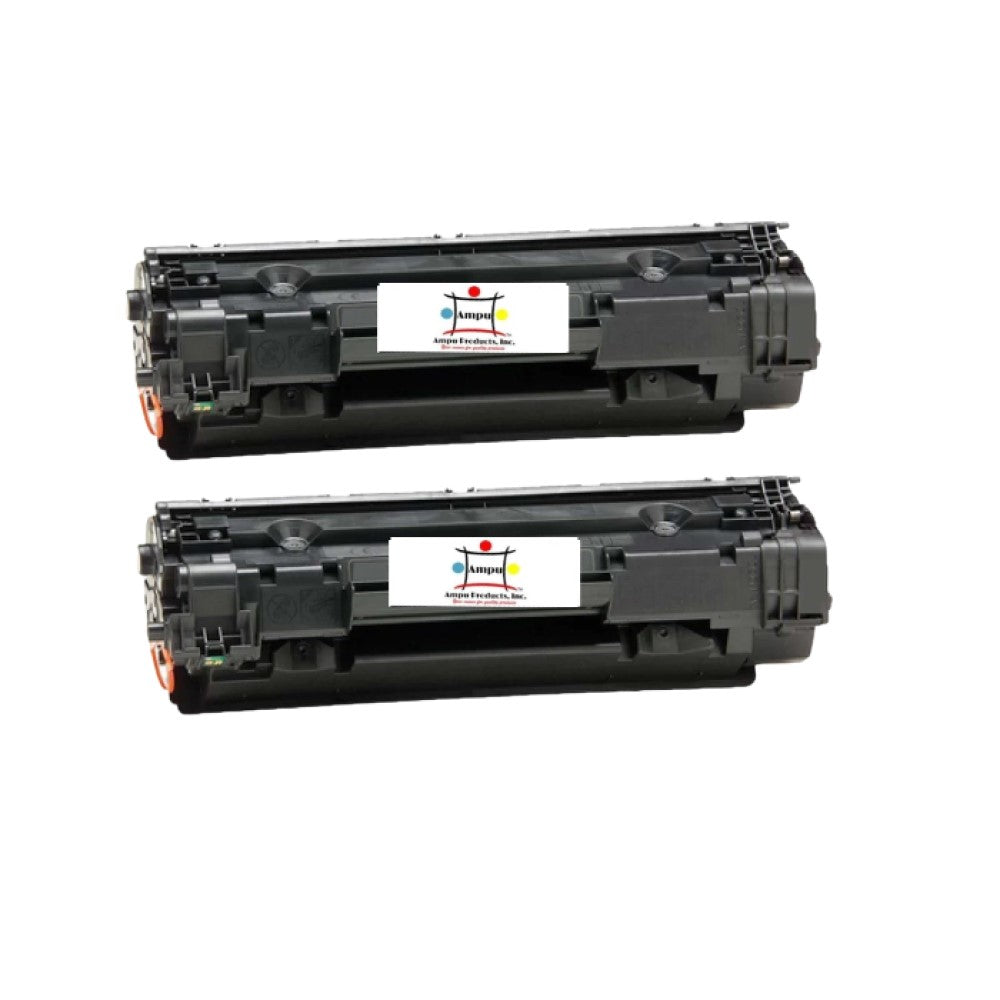Ampuproducts Compatible Toner Cartridge Replacement for HP CB435AJ (35A) Jumbo BK (3K) 2-Pack