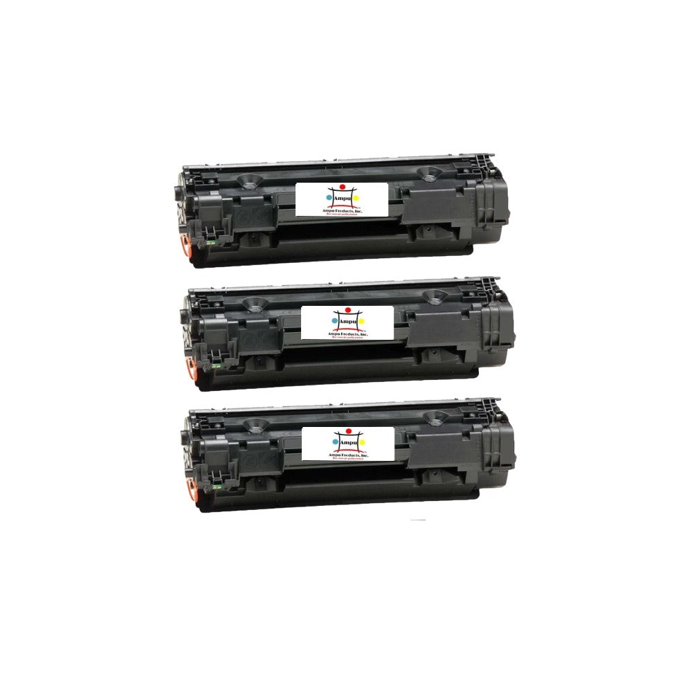 Ampuproducts Compatible Toner Cartridge Replacement for HP CB435AJ (35A) Jumbo BK (3K) 3-Pack