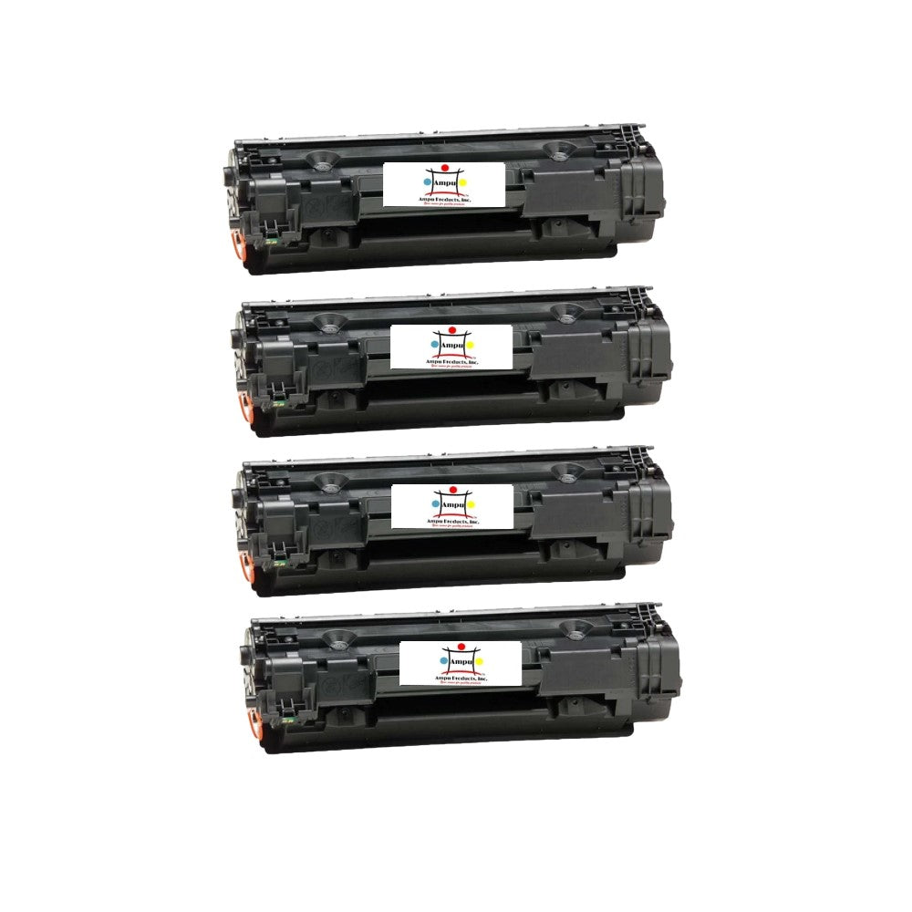 Ampuproducts Compatible Toner Cartridge Replacement for HP CB435AJ (35A) Jumbo BK (3K) 4-Pack