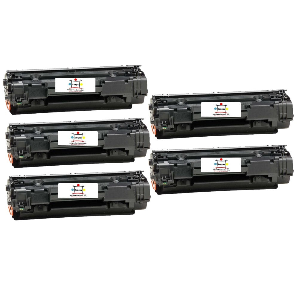 Ampuproducts Compatible Toner Cartridge Replacement for HP CB435AJ (35A) Jumbo BK (3K) 5-Pack