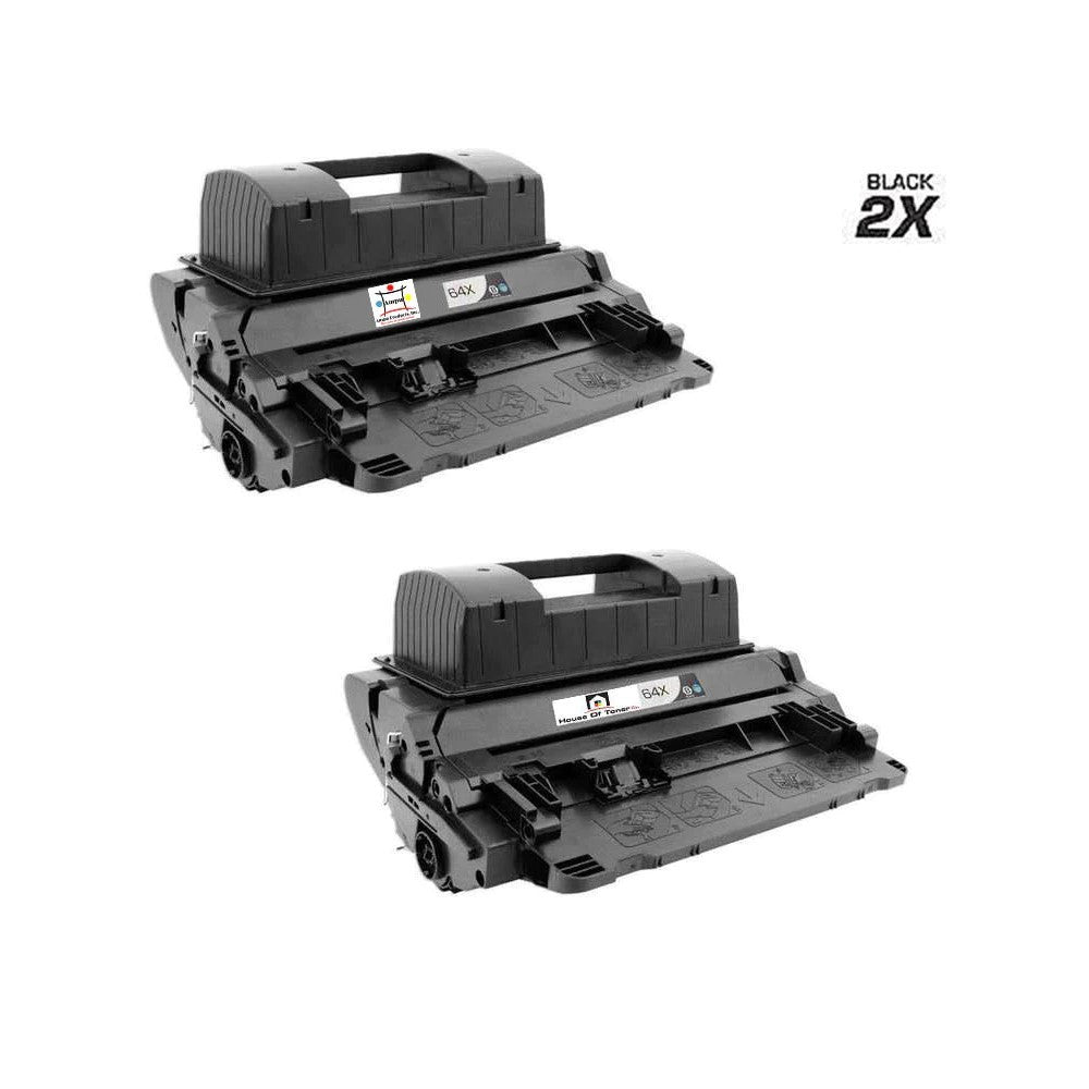 Ampuproducts Compatible Toner Cartridge Replacement for HP CC364X (64X) High Yield Black (24K YLD) Jumbo (2-Pack)