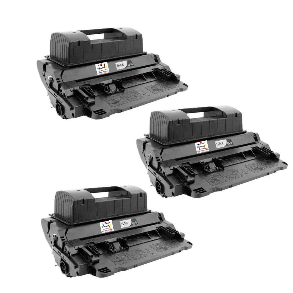 Ampuproducts Compatible Toner Cartridge Replacement for HP CC364X (64X) High Yield Black (24K YLD) Jumbo (3-Pack)