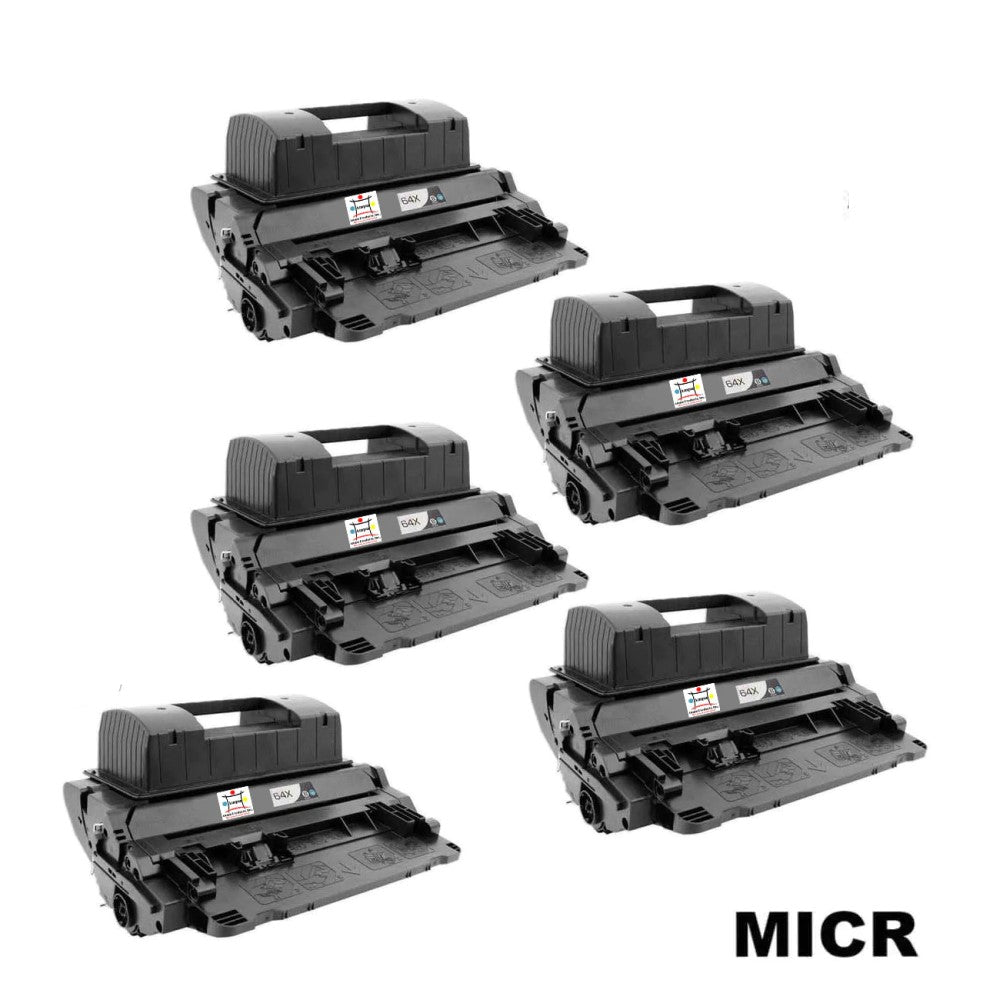 Ampuproducts Compatible Toner Cartridge Replacement for HP CC364X (64X) High Yield Black (24K YLD) W/MICR (5-Pack)