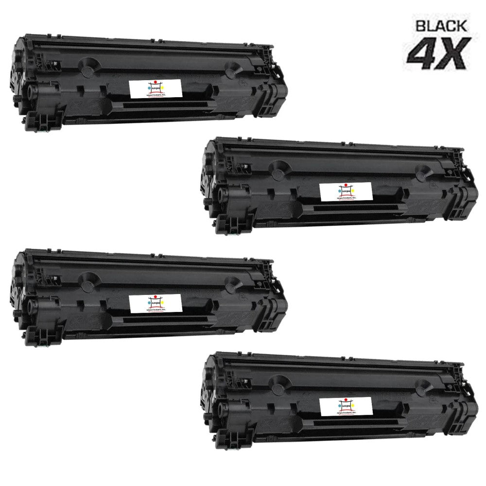 Ampuproducts Compatible Toner Cartridge Replacement for HP CE278AJ (78A) Black (3.1K YLD) 4-Pack (Jumbo)