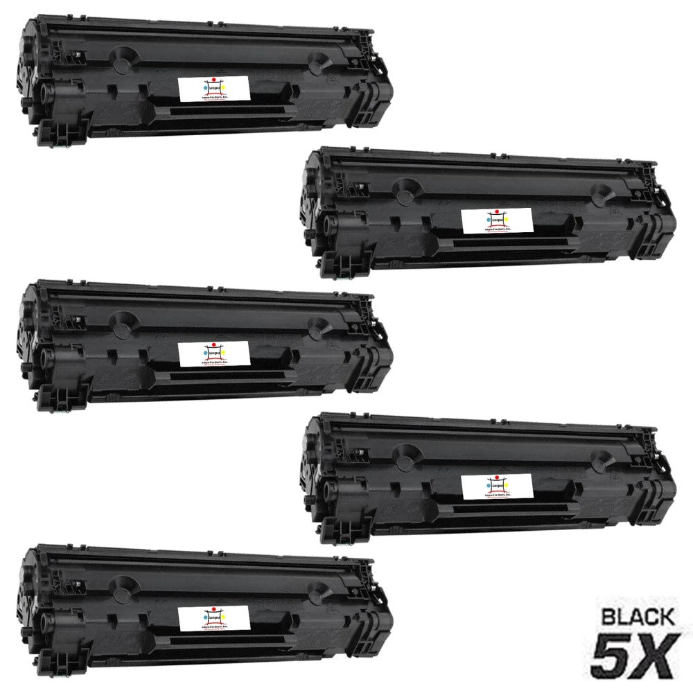 Ampuproducts Compatible Toner Cartridge Replacement for HP CE278AJ (78A) Black (3.1K YLD) 5-Pack (Jumbo)