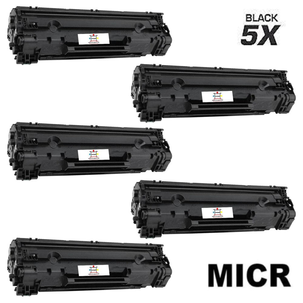 Ampuproducts Compatible Toner Cartridge Replacement for HP CE278A (78A) Black (2.1K YLD) 5-Pack (W/MICR)