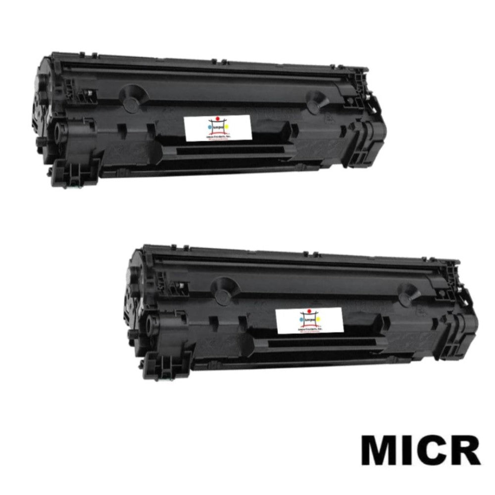 Ampuproducts Compatible Toner Cartridge Replacement for HP CE278A (78A) Black (2.1K YLD) 2-Pack (W/MICR)