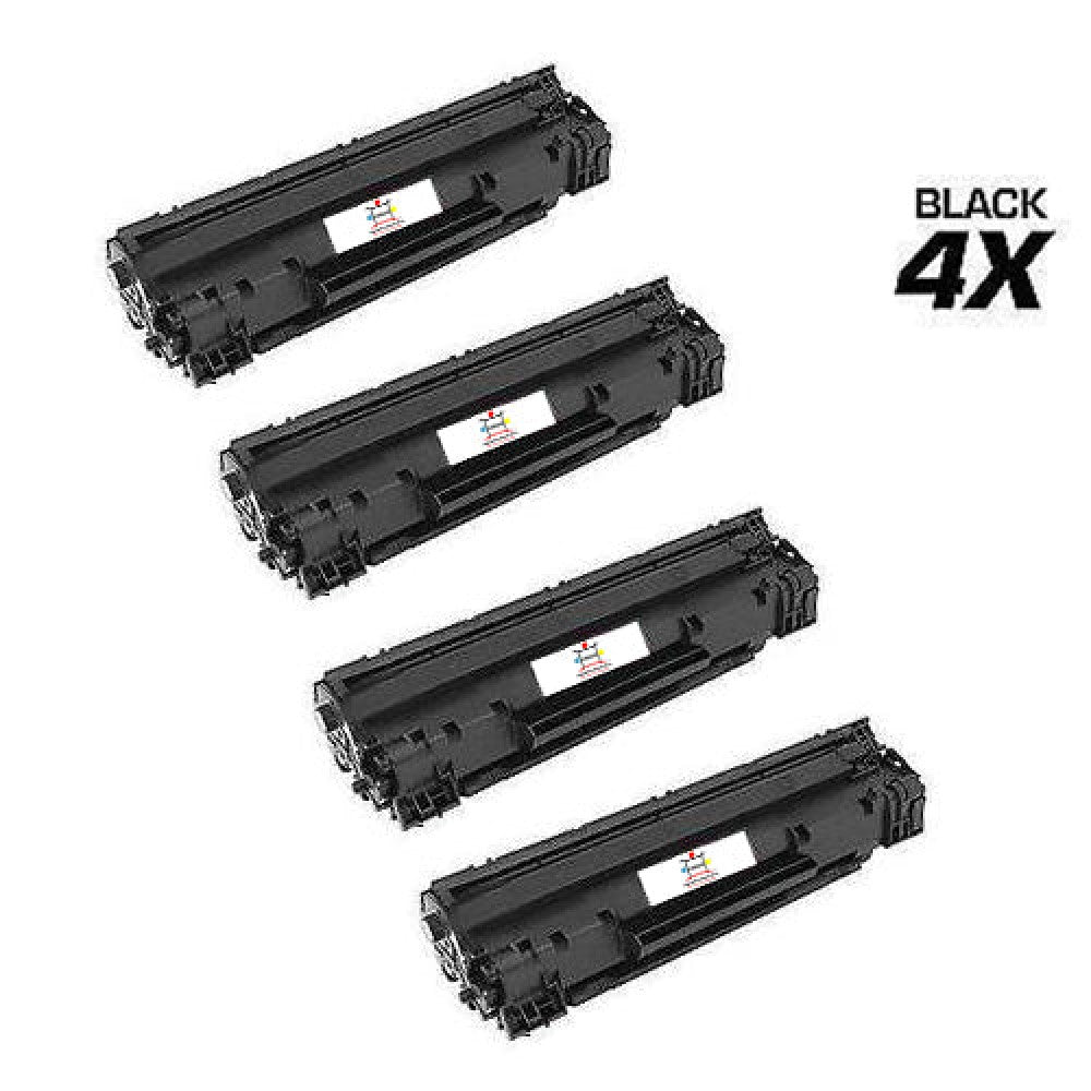 Ampuproducts Compatible Toner Cartridge Replacement for HP CE285A (85A) Black (1.6K YLD) Jumbo (4-Pack)