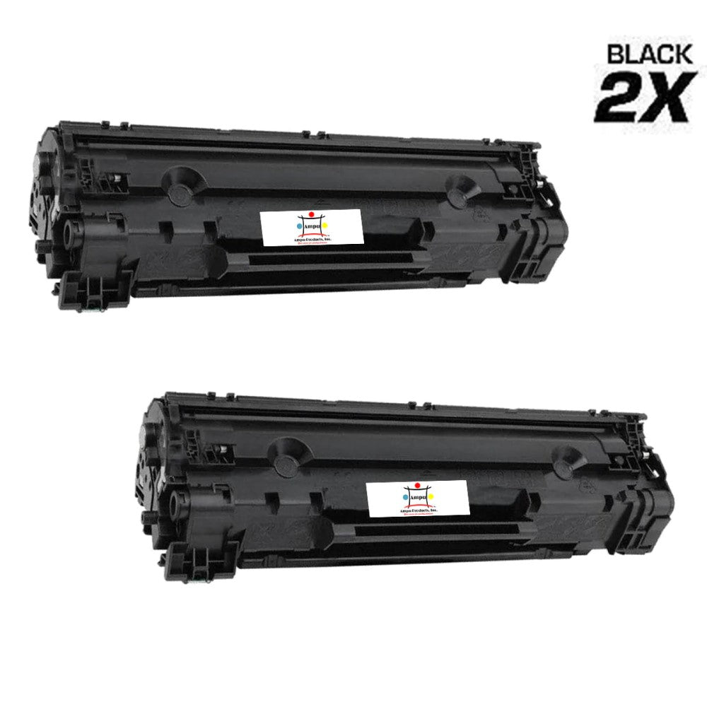 Ampuproducts Compatible Toner Cartridge Replacement for HP CE285A (85A) Black (1.6K YLD) Jumbo (2-Pack)