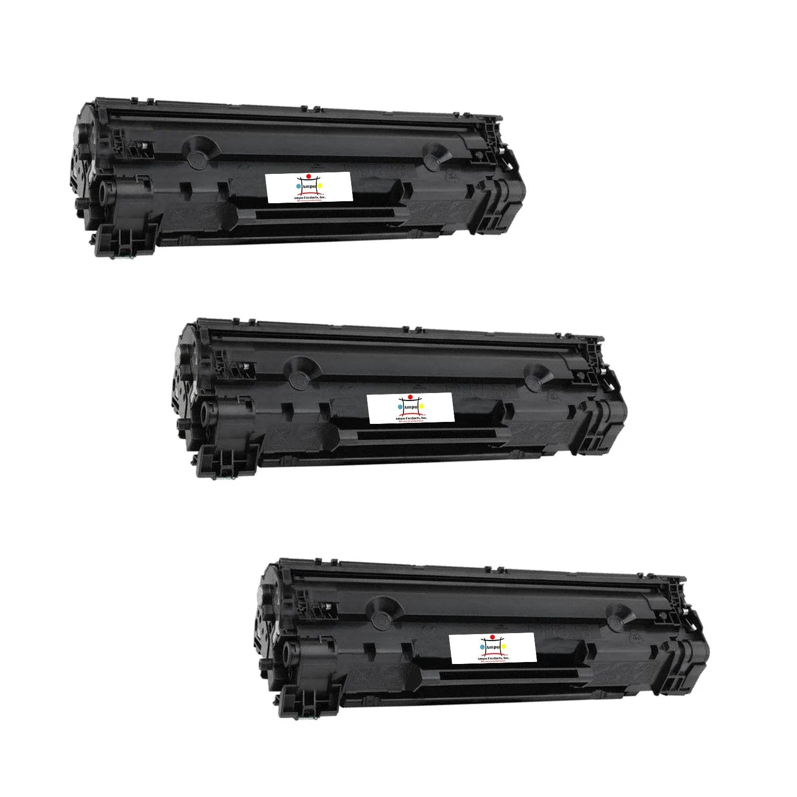 Ampuproducts Compatible Toner Cartridge Replacement for HP CE285A (85A) Black (1.6K YLD) Jumbo (3-Pack)