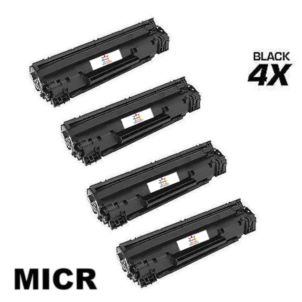 Ampuproducts Compatible Toner Cartridge Replacement for HP CE285A (85A) Black (1.6K YLD) 4-Pack (W/MICR)