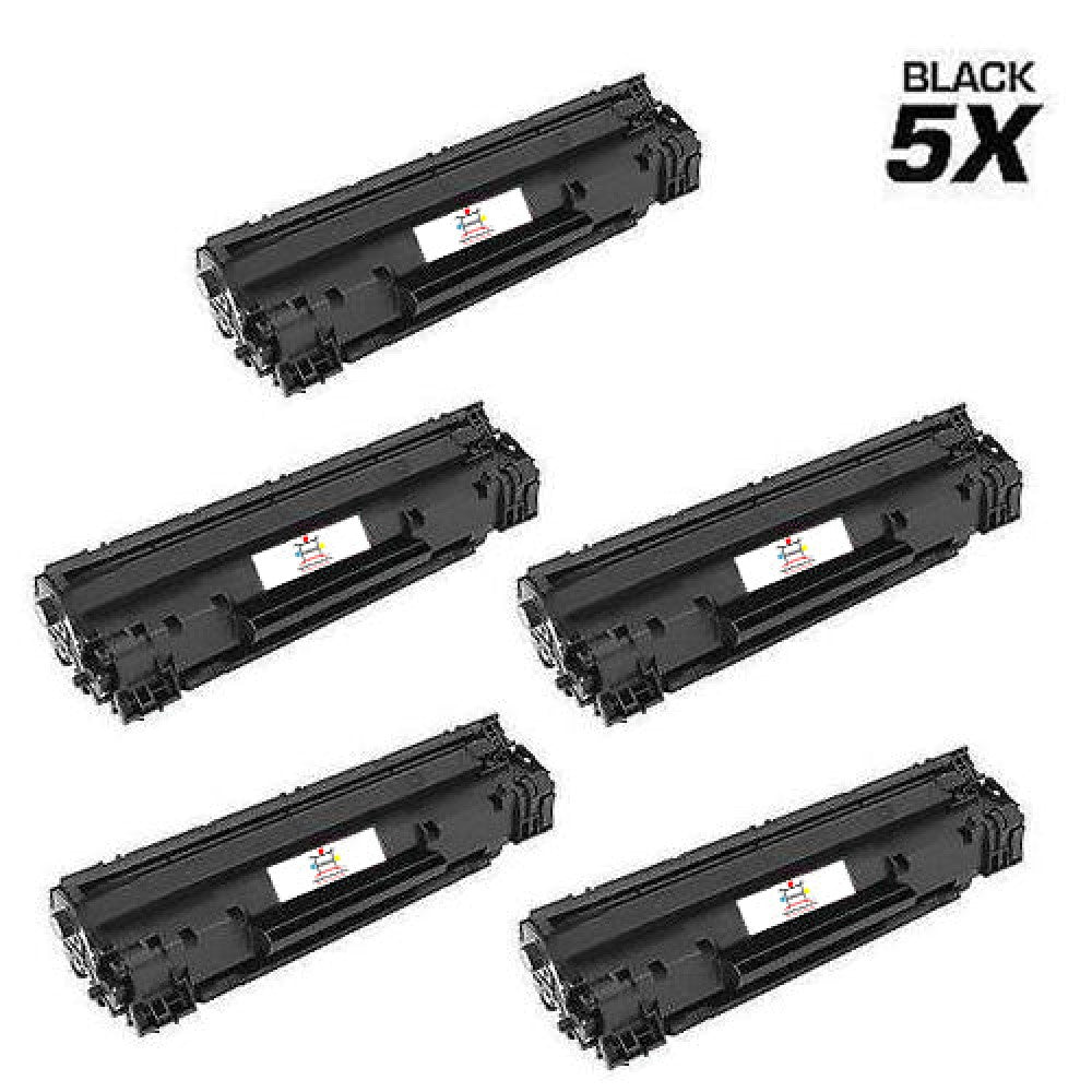 Ampuproducts Compatible Toner Cartridge Replacement for HP CE285A (85A) Black (1.6K YLD) Jumbo (5-Pack)