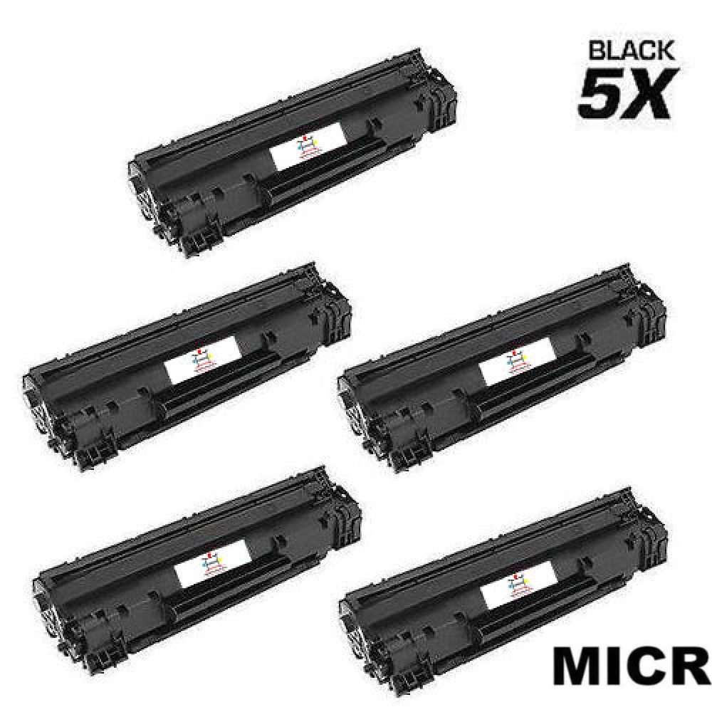 Ampuproducts Compatible Toner Cartridge Replacement for HP CE285A (85A) Black (1.6K YLD) 5-Pack (W/MICR)