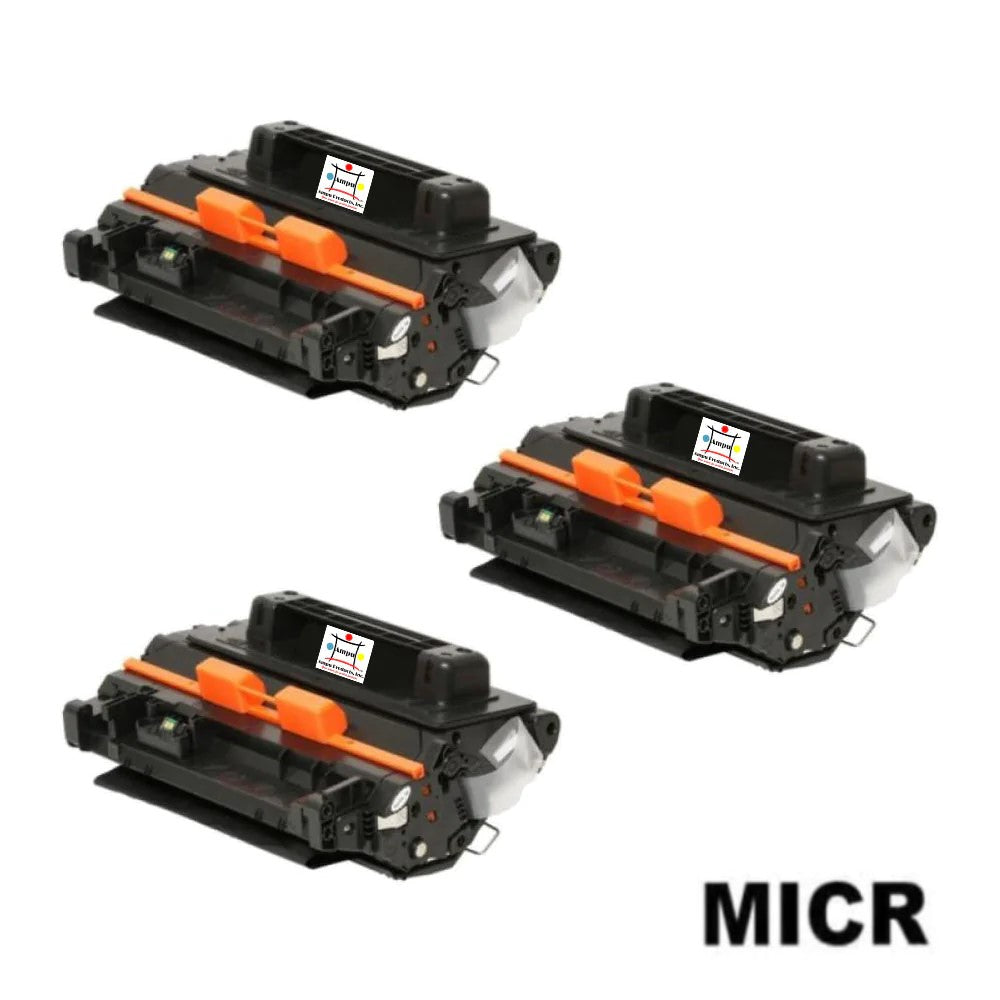 Ampuproducts Compatible Toner Cartridge Replacement for HP CE390A (90A) Black (10K YLD) W/MICR (3-Pack)