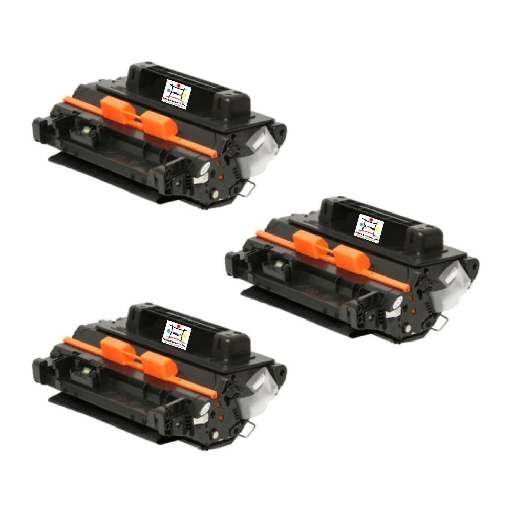 Ampuproducts Compatible Toner Cartridge Replacement For HP CE390A (90A) Black (18K YLD) Jumbo (3-Pack)