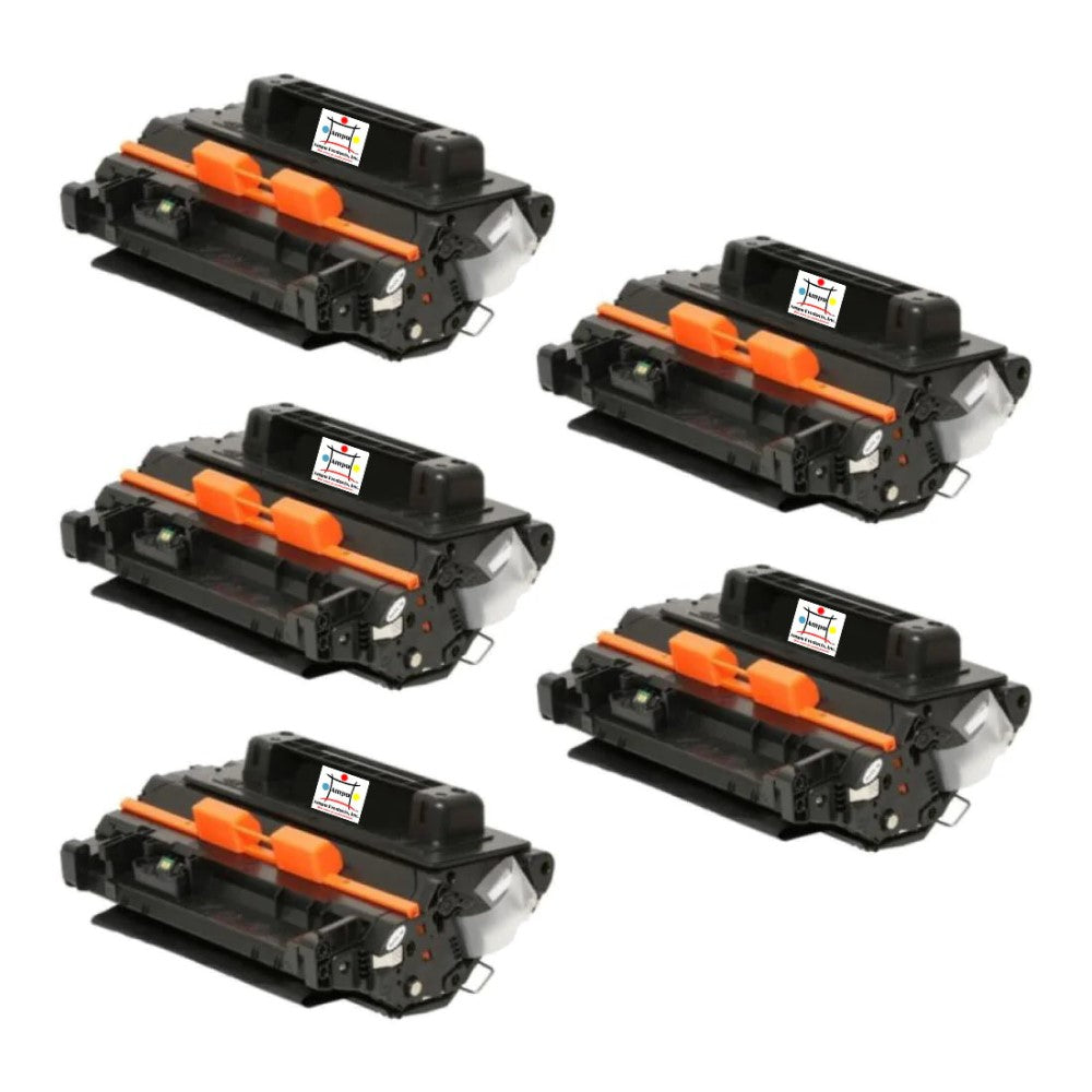 Ampuproducts Compatible Toner Cartridge Replacement For HP CE390A (90A) Black (18K YLD) Jumbo (5-Pack)