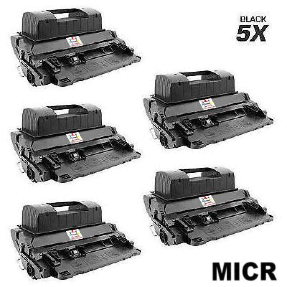 Ampuproducts Compatible Toner Cartridge Replacement For HP CE390X (90X) Black (24K YLD) 5-Pack (W/Micr)