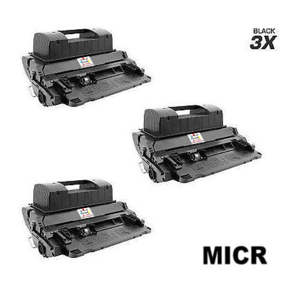 Ampuproducts Compatible Toner Cartridge Replacement For HP CE390X (90X) Black (24K YLD) 3-Pack (W/Micr)