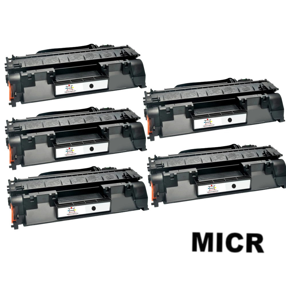 Ampuproducts Compatible Toner Cartridge Replacement for HP CE505A (05A) Black (2.3K YLD) 5-Pack (W/Micr)
