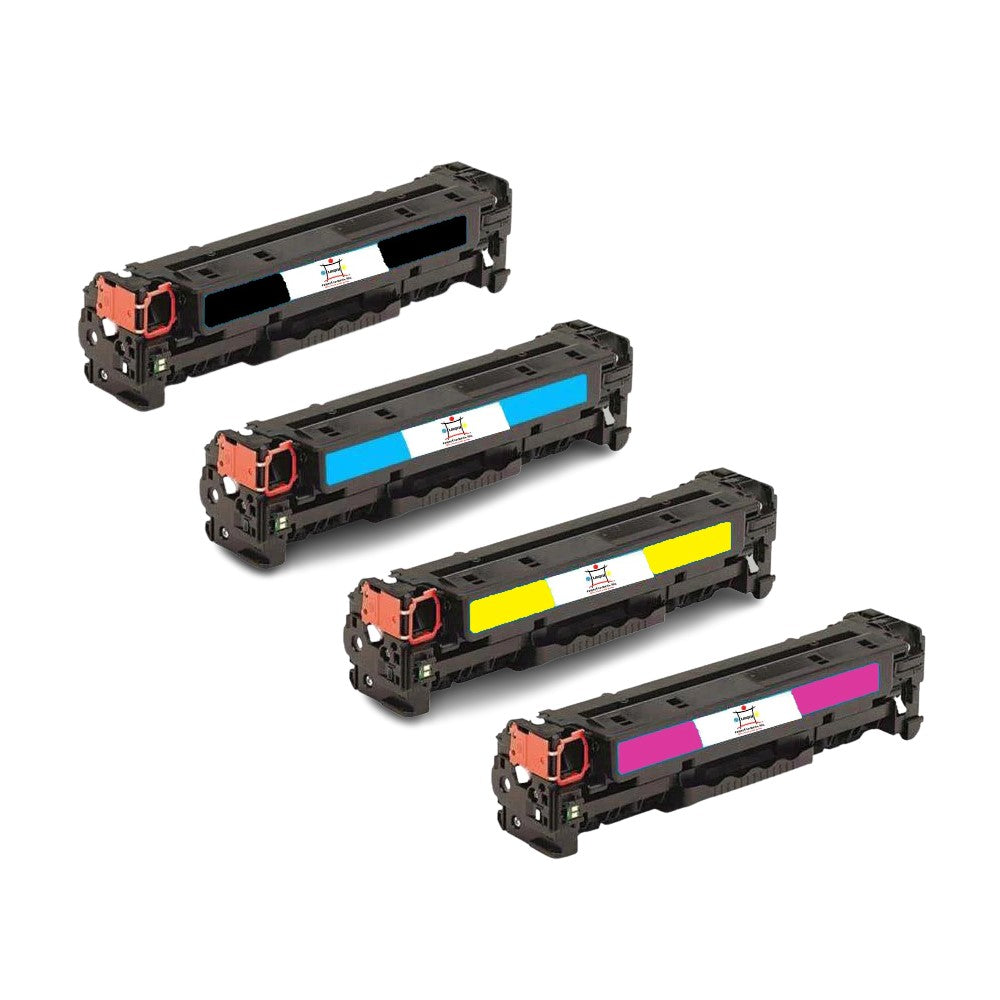 Ampuproducts Compatible Toner Cartridge Replacement For HP CE740A, CE741A, CE742A, CE743A (307A) Black, Cyan, Magenta, Yellow (4-Pack)